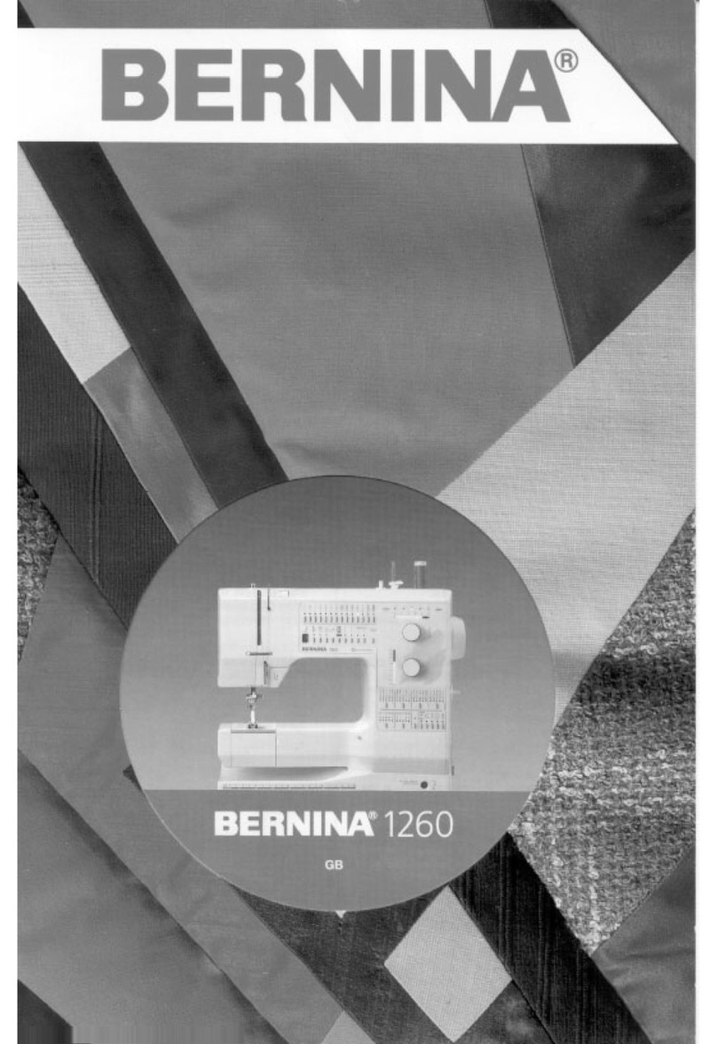 Bernina 1260 instruction manual