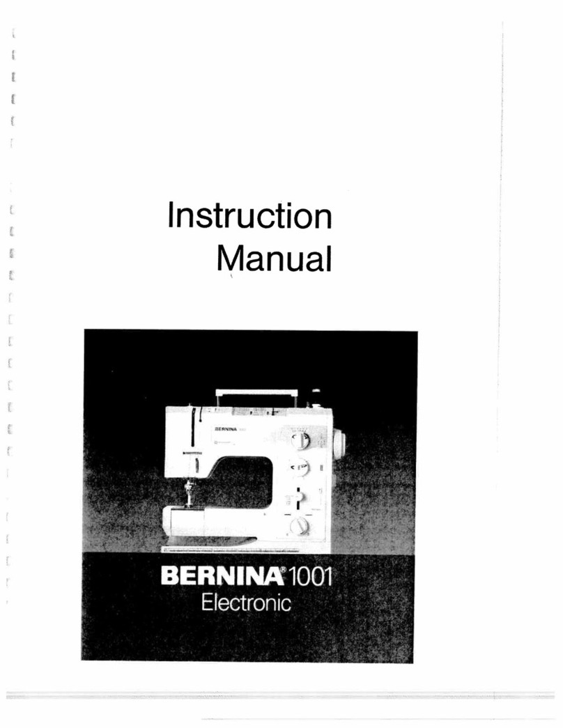 Bernina BERNINA 1001 instruction manual