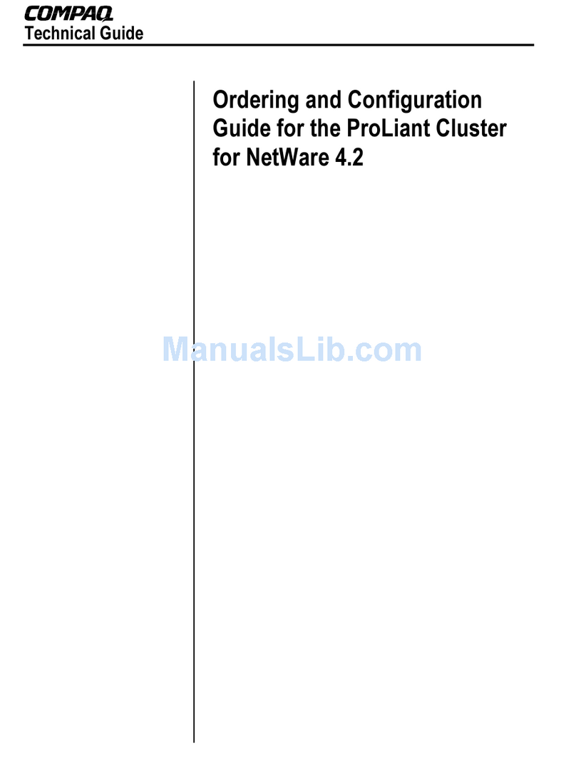 Compaq 1850R - ProLiant - 128 MB RAM User manual