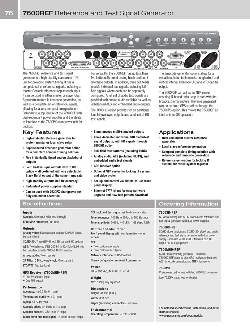 GRASS VALLEY 7600REF - datasheet GRASS VALLEY 7600REF - datasheet