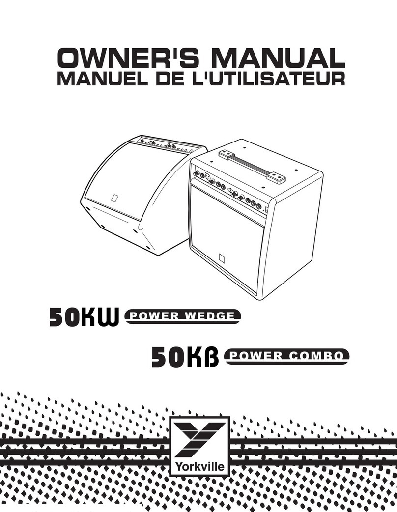 YORKVILLE 50KB POWER COMBO owner's manual