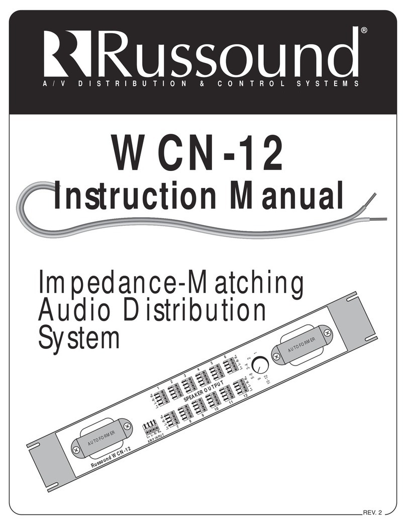 Russound WCN-12 User manual