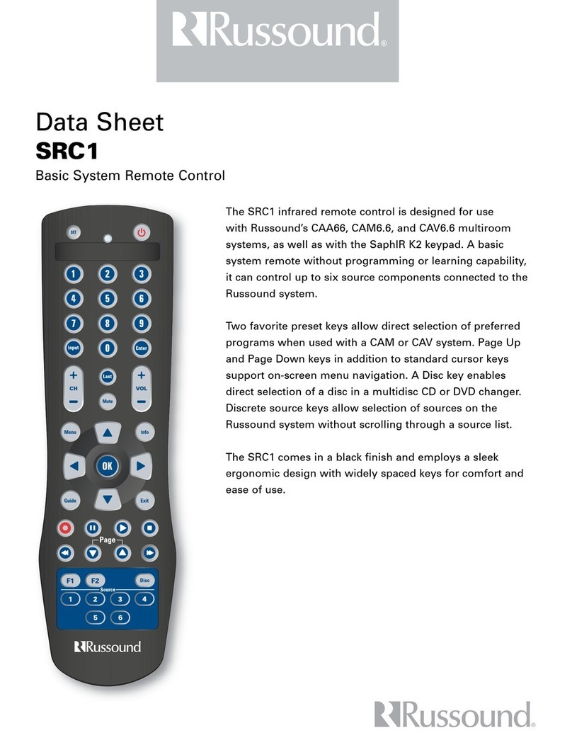 Russound SRC1 User manual