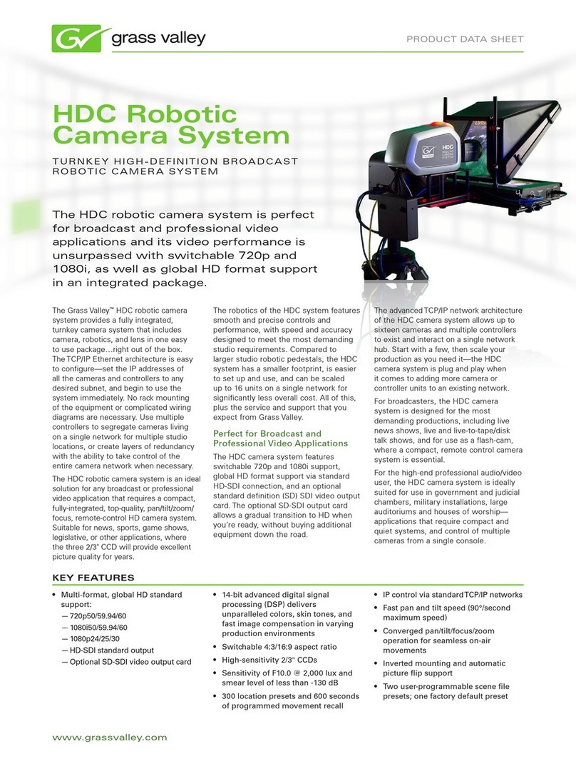 GRASS VALLEY HDC ROBOTIC CAMERA SYSTEM datasheet