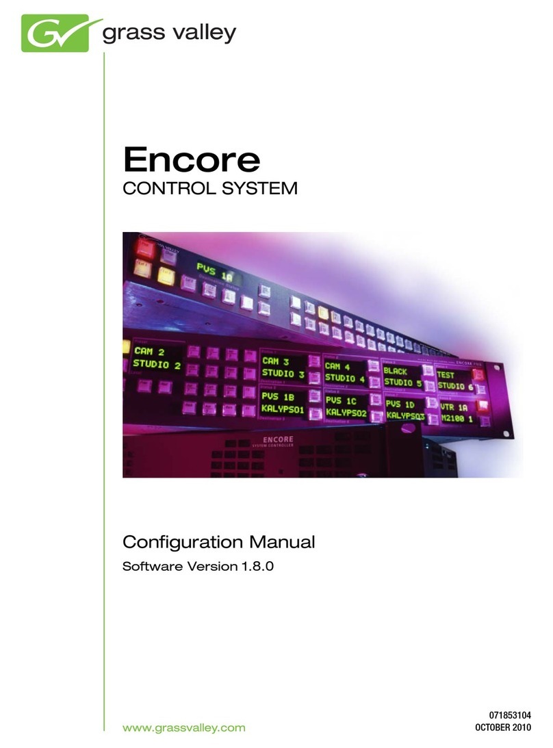GRASS VALLEY ENCORE 1.8.0 - CONFIGURATION  10-2010 Configuration manual