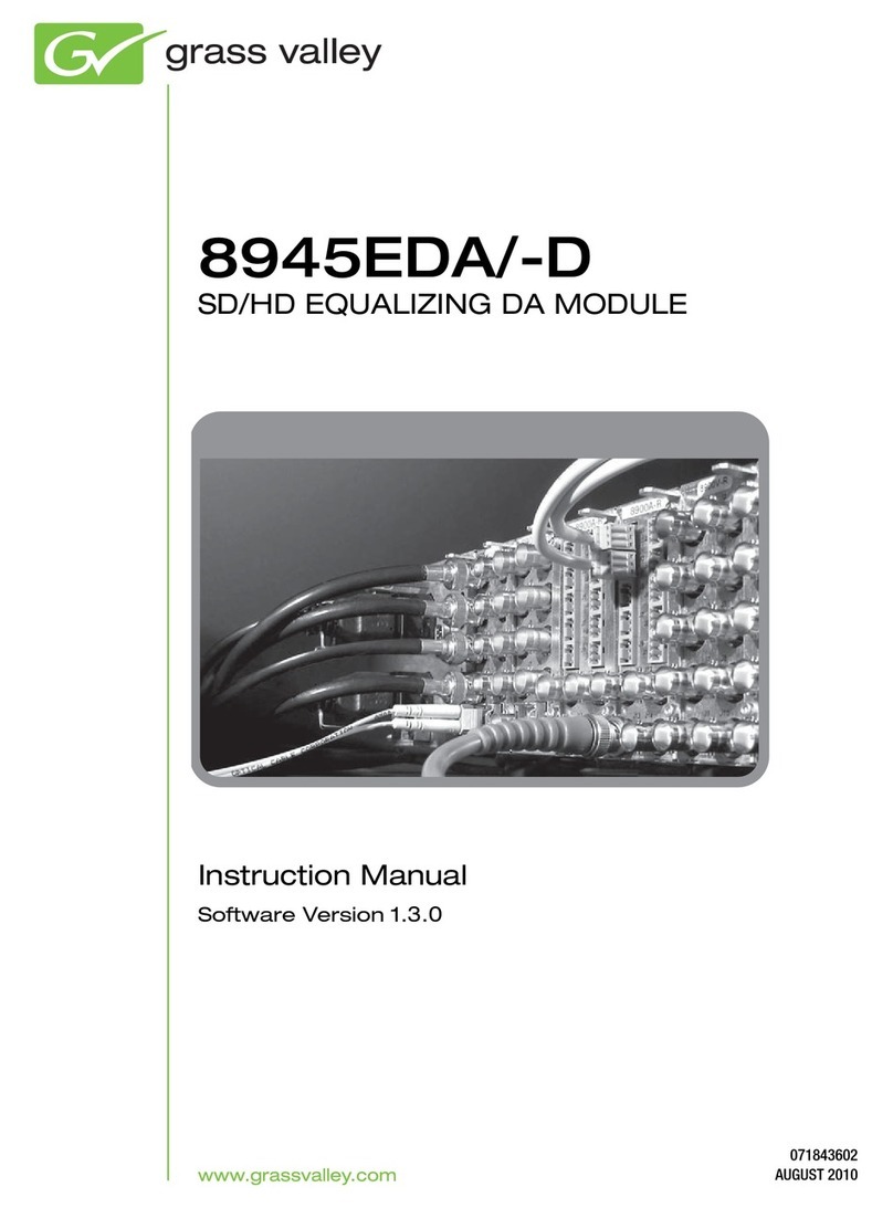 GRASS VALLEY 8945EDA-D - V1.3.0 User manual