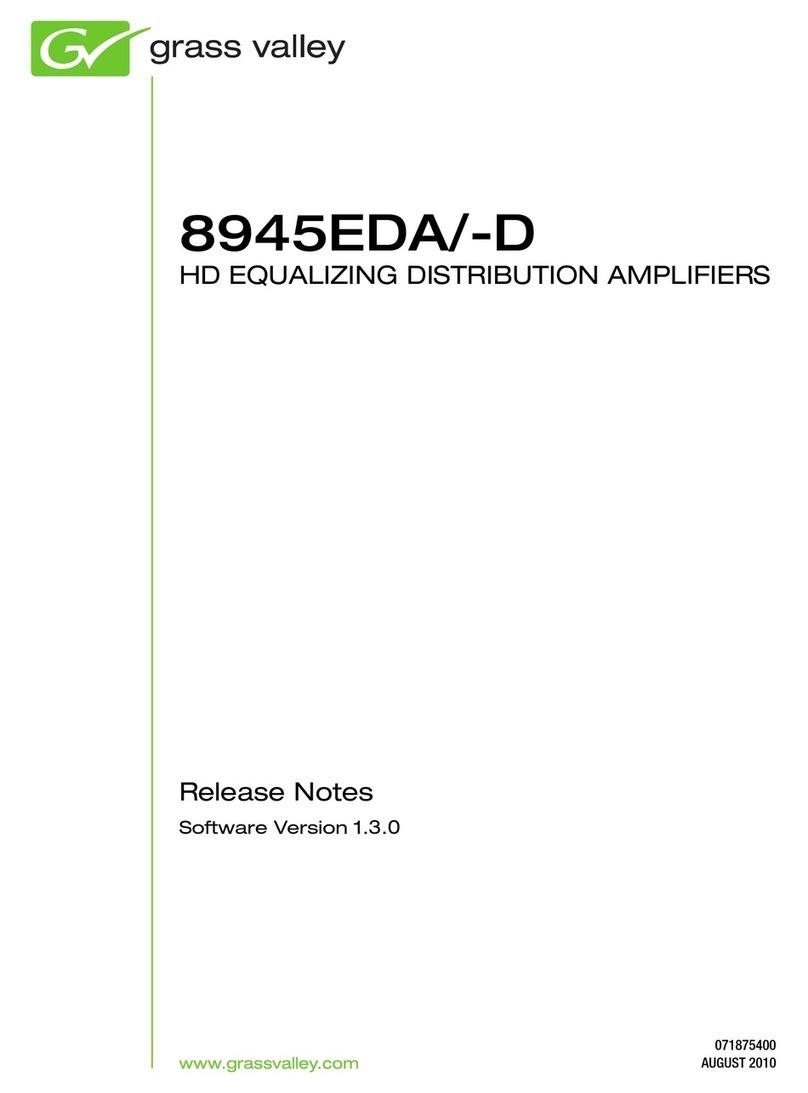 GRASS VALLEY 8945EDA-D - V1.3.0 Instruction Manual