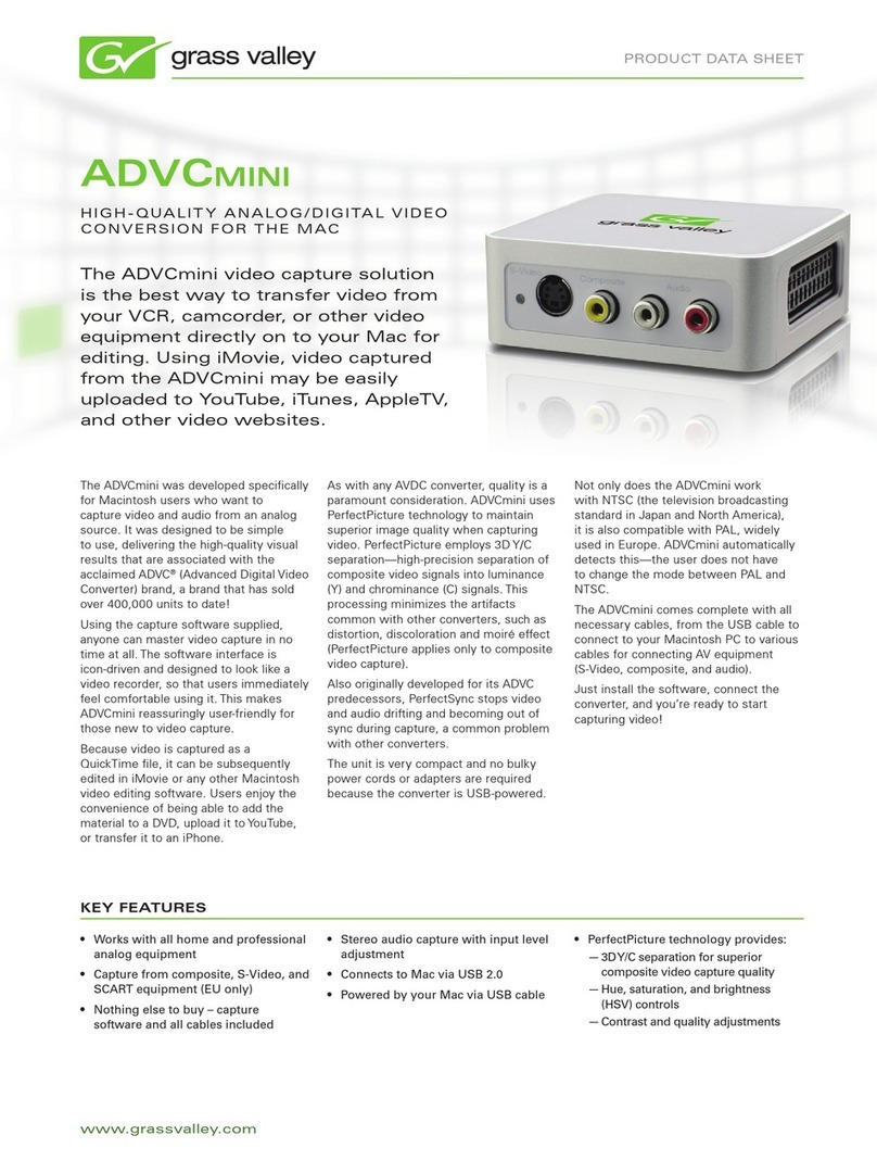 GRASS VALLEY ADVCMINI - User manual