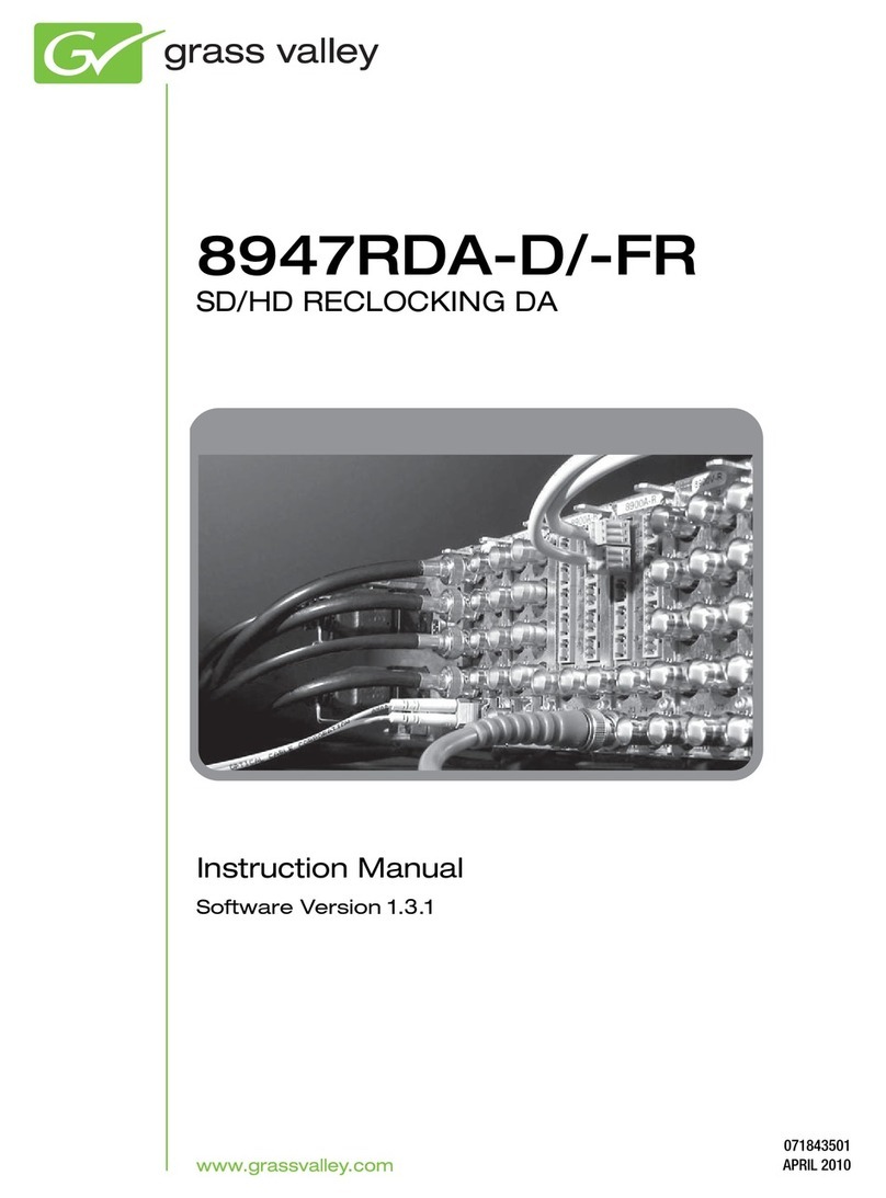 GRASS VALLEY 8947RDA-D-FR - V1.3.1 User manual
