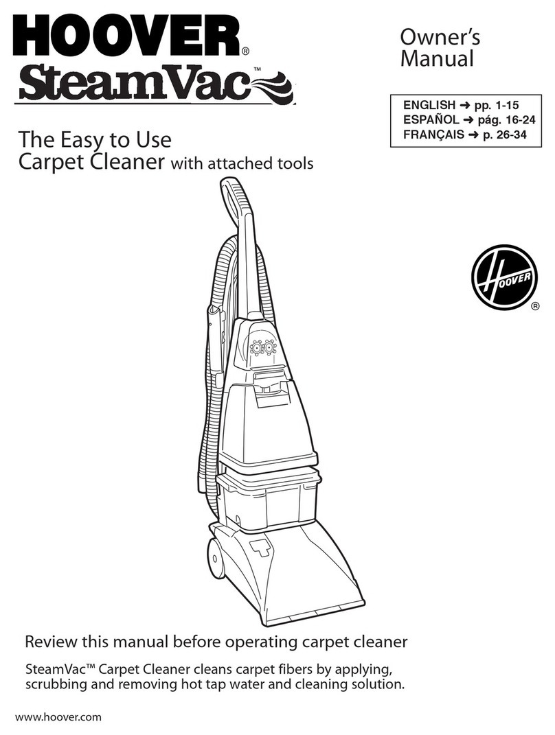 Hoover SteamVac FH50015 owner's manual