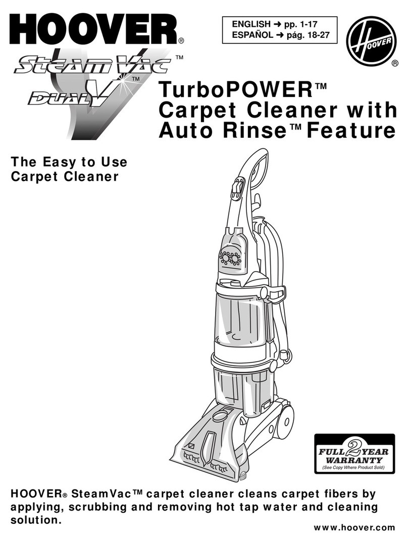 Hoover F7428 User manual
