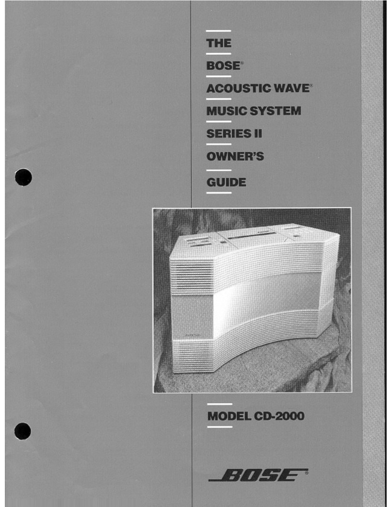 Bose CD-2000 User manual