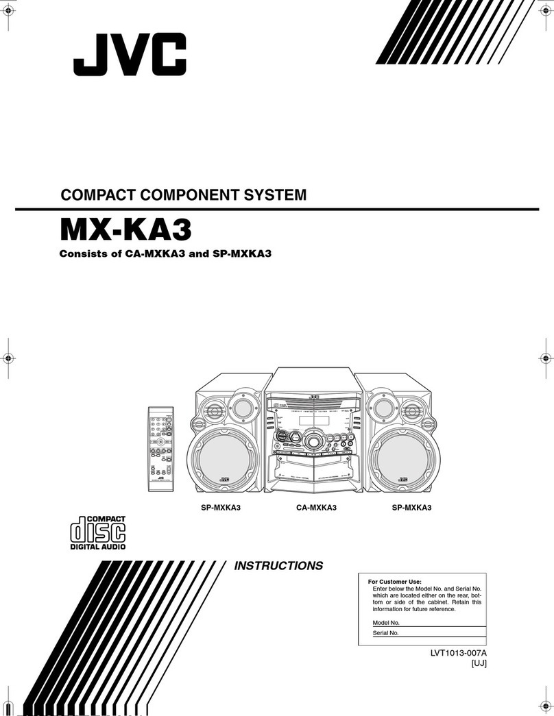 JVC MX-KA3 - Mini Shelf System User manual