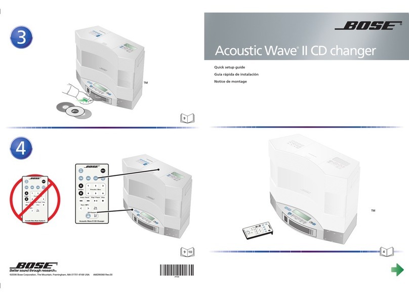 Bose Acoustic Wave music system II. User manual