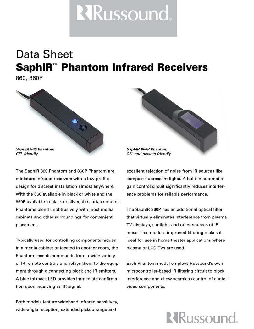 Russound SAPHIR 860 datasheet