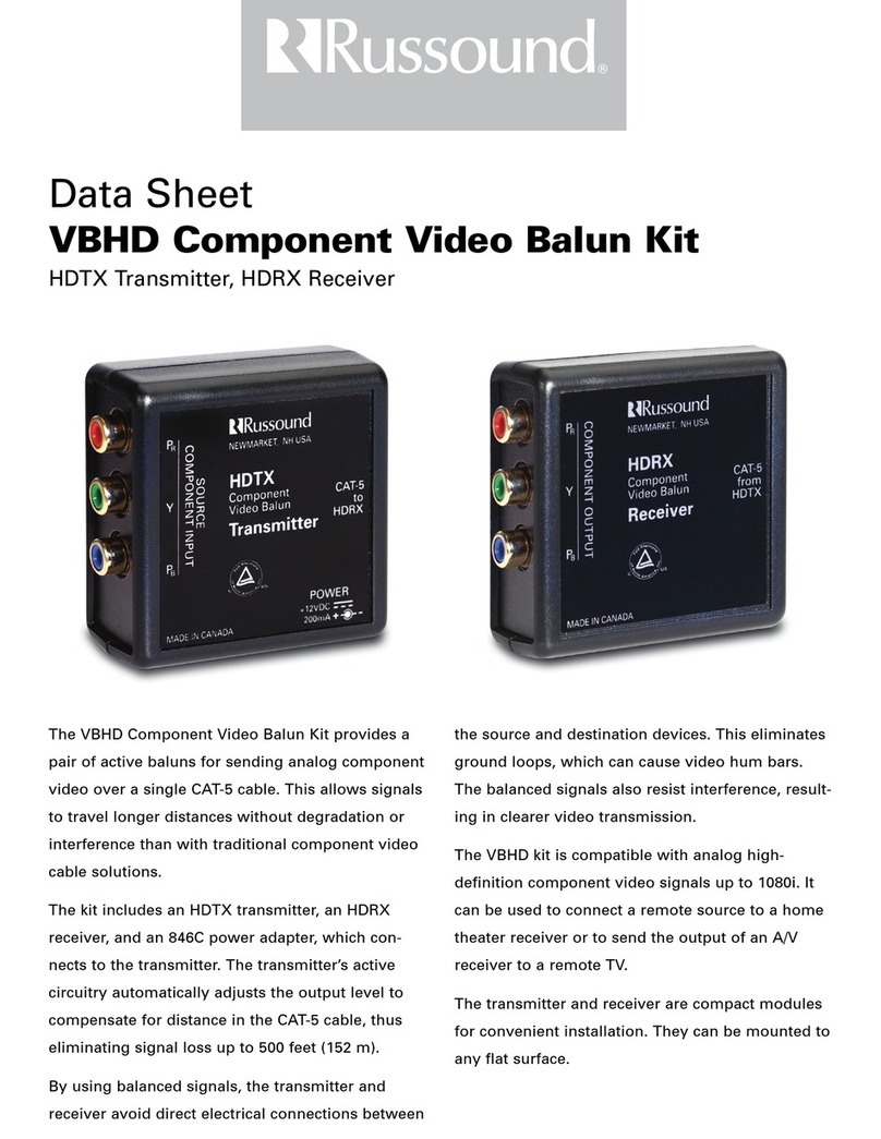 Russound VBHD datasheet