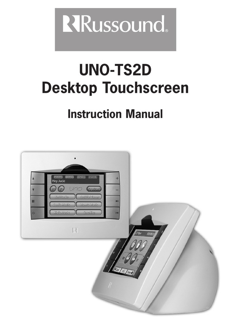 Russound UNO-TS2D instruction manual