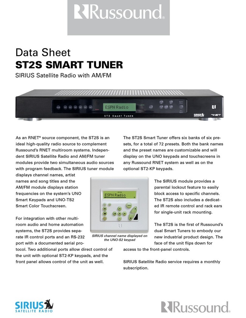 Russound ST2S User manual