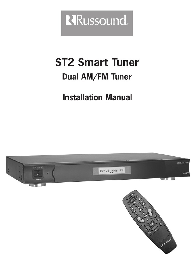 Russound ST2 Smart Tuner installation manual Russound ST2 Smart Tuner installation manual