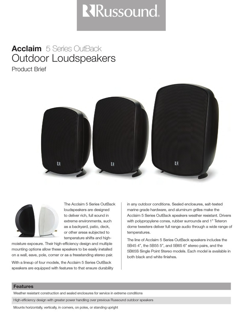 Russound Acclaim 5B45 datasheet