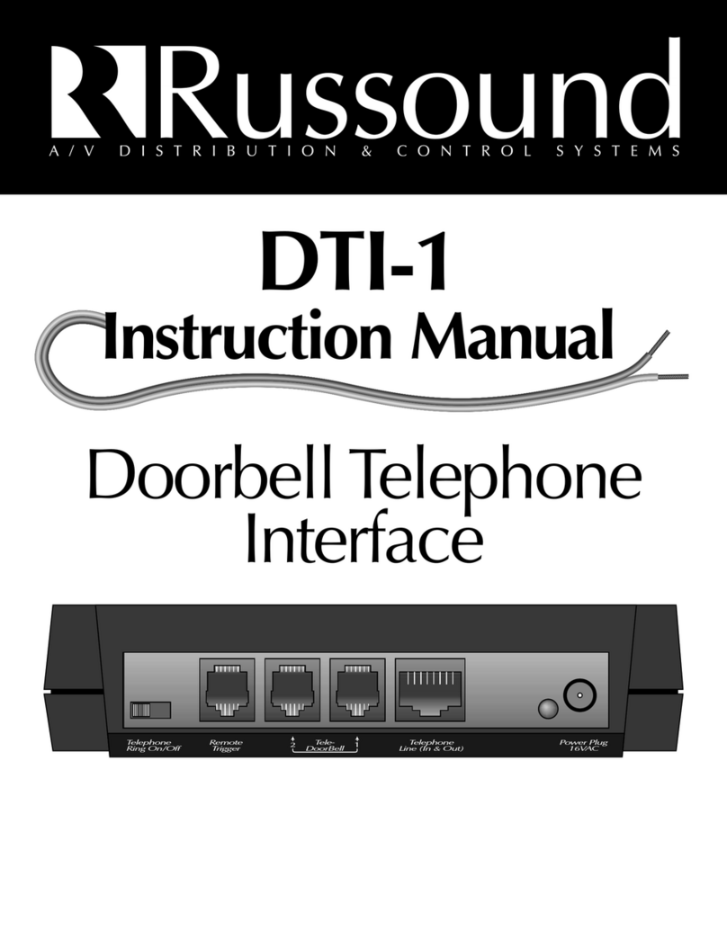 Russound DTI-1 instruction manual