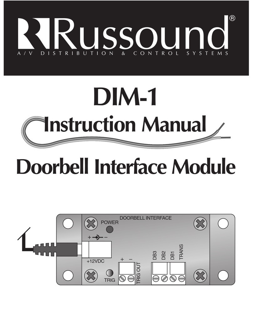 Russound DIM-1 instruction manual