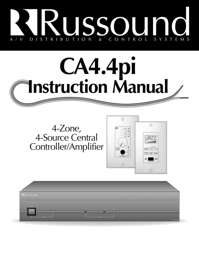 Russound CA 4.4pi instruction manual