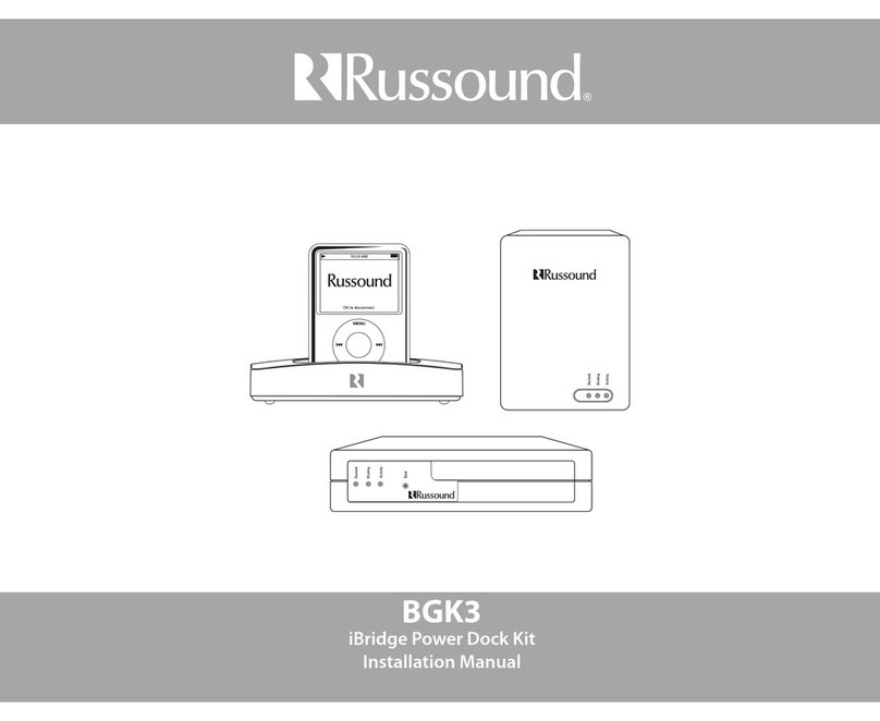 Russound iBridge BGK3 installation manual
