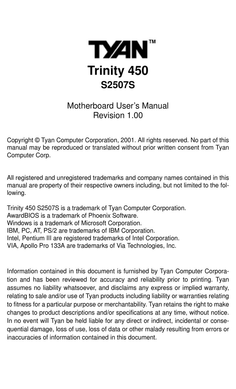 TYAN TRINITY 450 User manual
