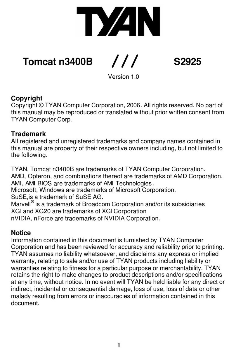 TYAN TOMCAT N3400B manual