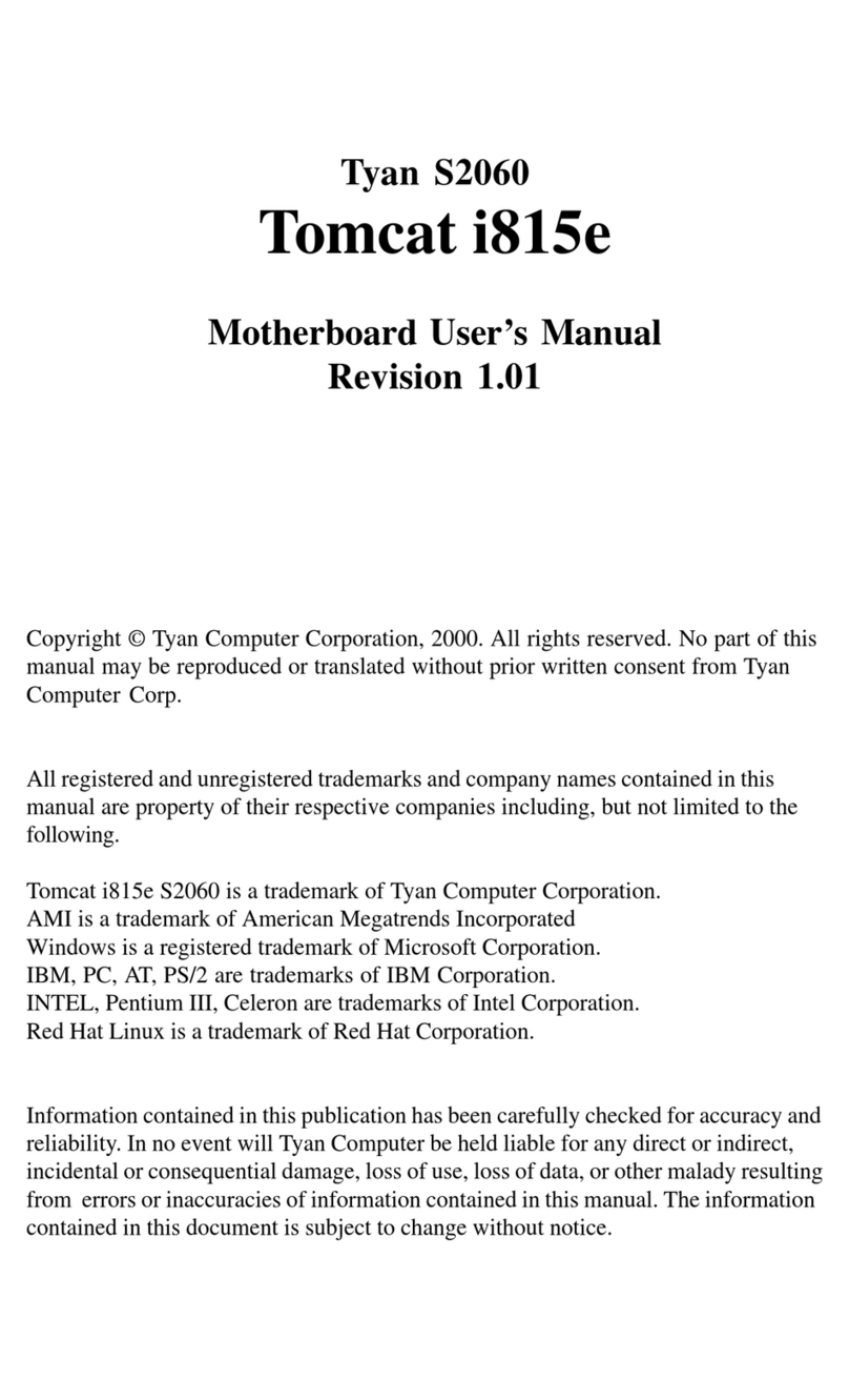 TYAN TOMCAT I815E manual
