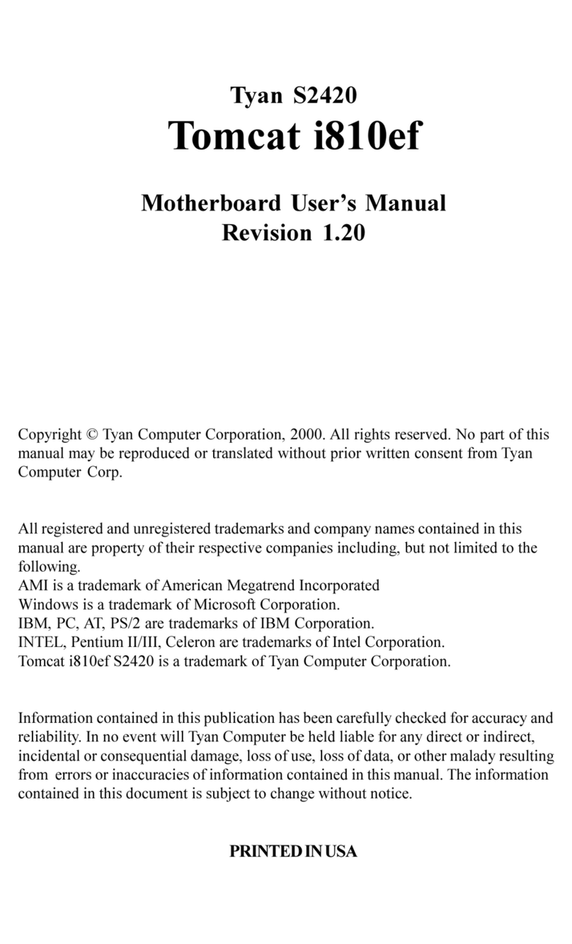 TYAN TOMCAT I810EF manual