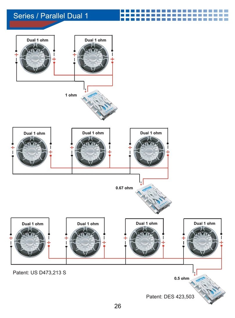 AudioBahn DUAL 1 OHM SERIES-PARALLEL - SCHEMA manual