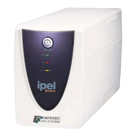 INFOSEC IPEL EVOLUTION 1000 VA User manual INFOSEC IPEL EVOLUTION 1000 VA User manual