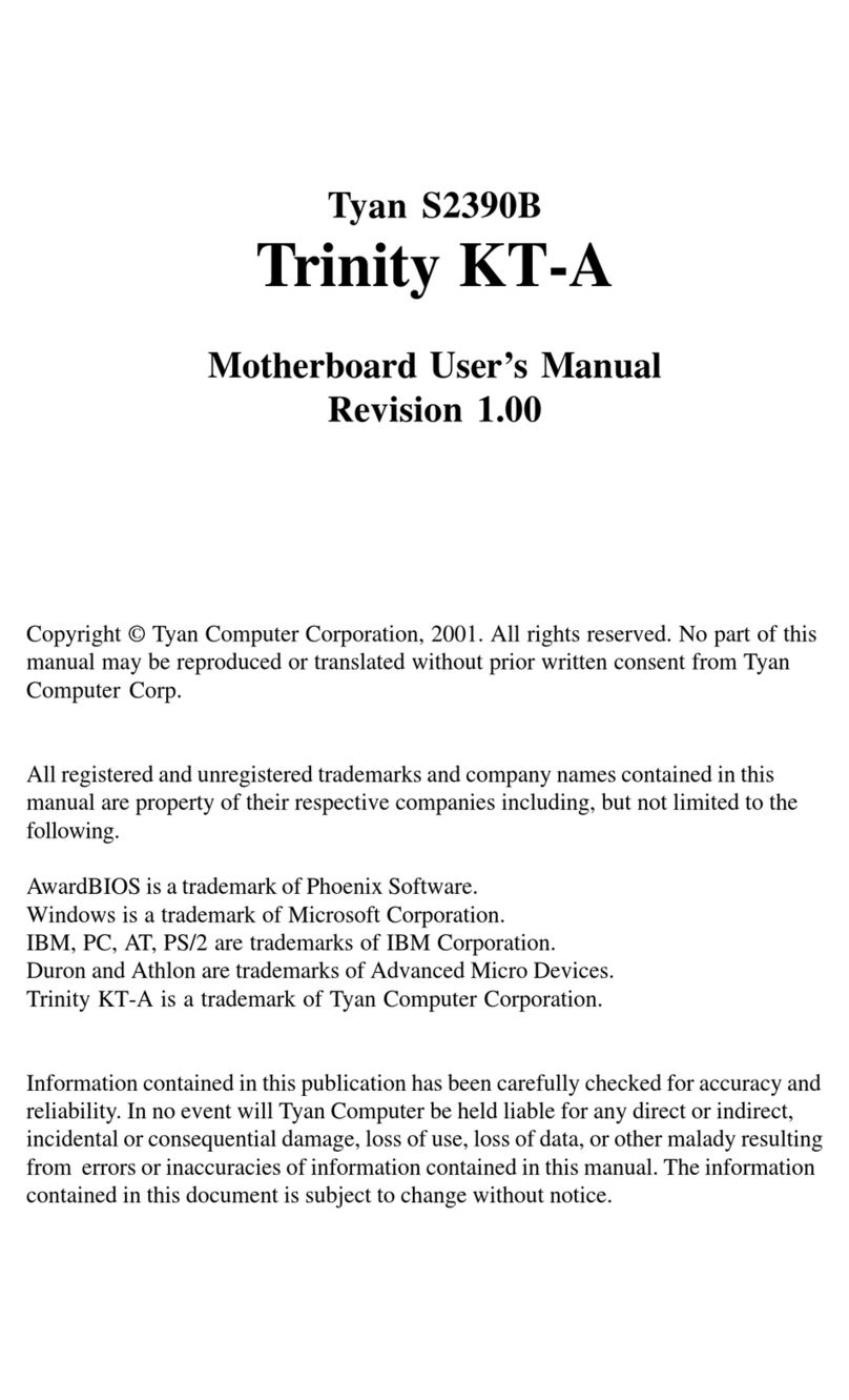 TYAN TRINITY KT-A manual