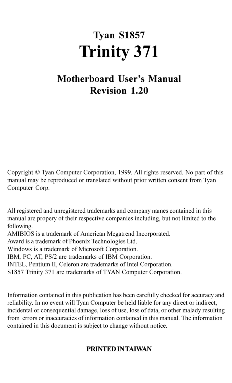 TYAN TRINITY 371 manual