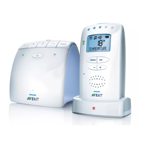 Philips AVENT Avent DECT baby monitor SCD520 user manual