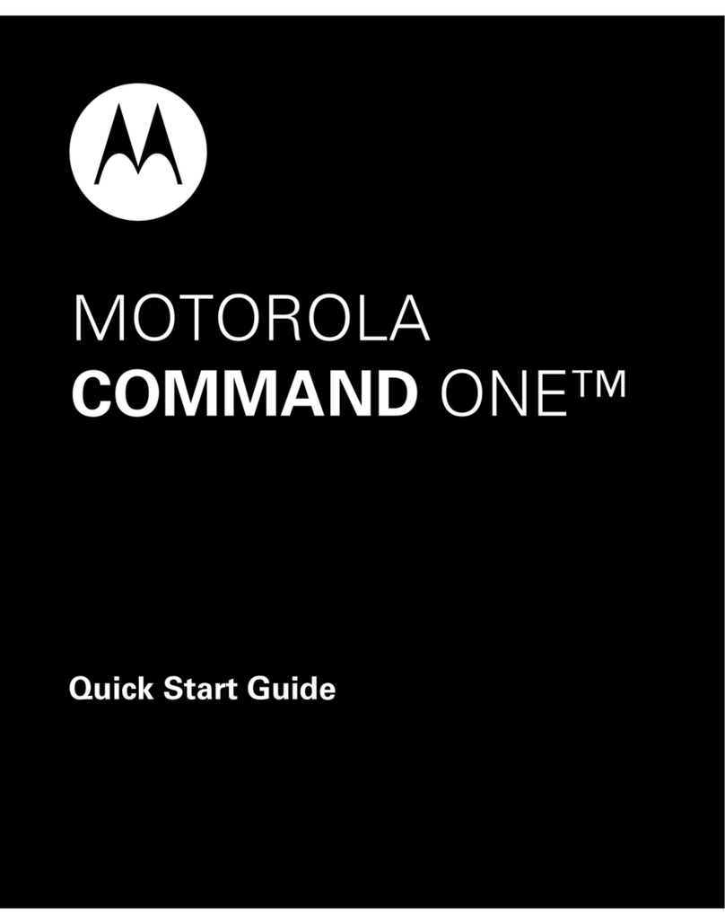 Motorola Command One User manual