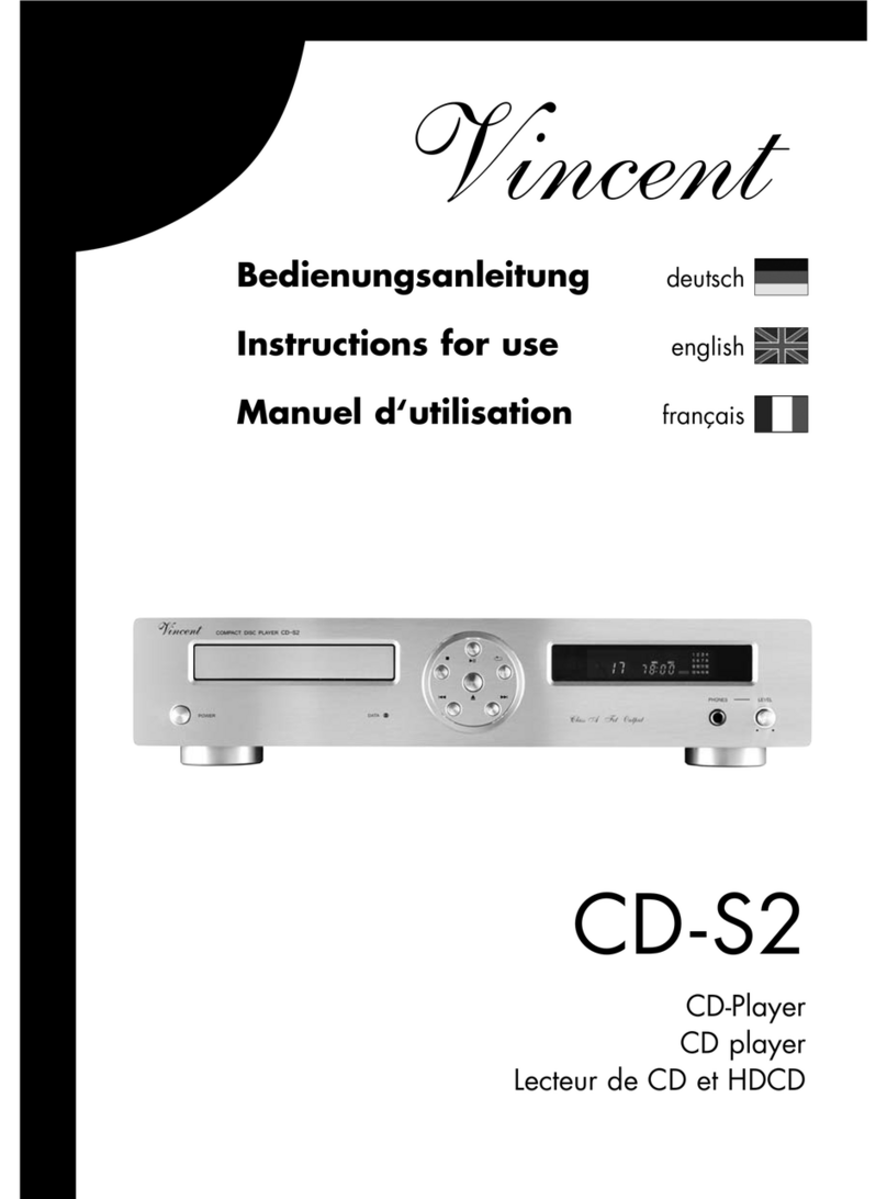 VINCENT CD-S2 Instructions for use