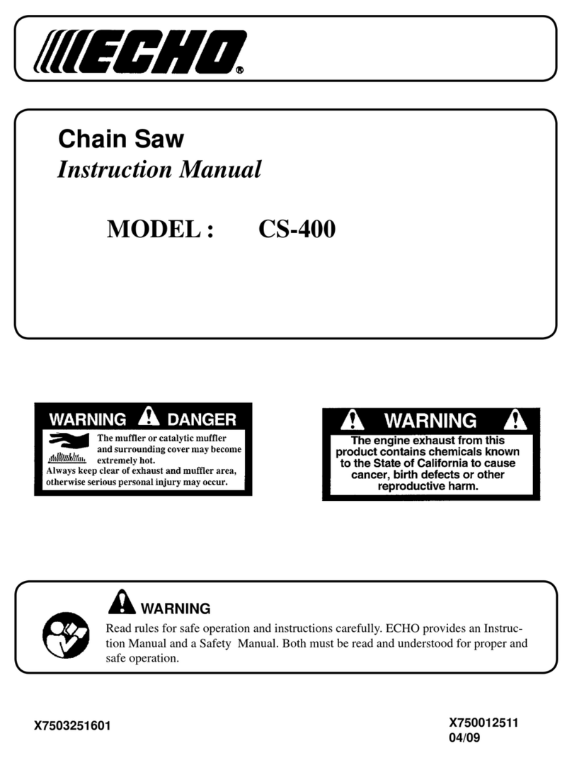 Echo CS-400 - 04-09 User manual Echo CS-400 - 04-09 User manual