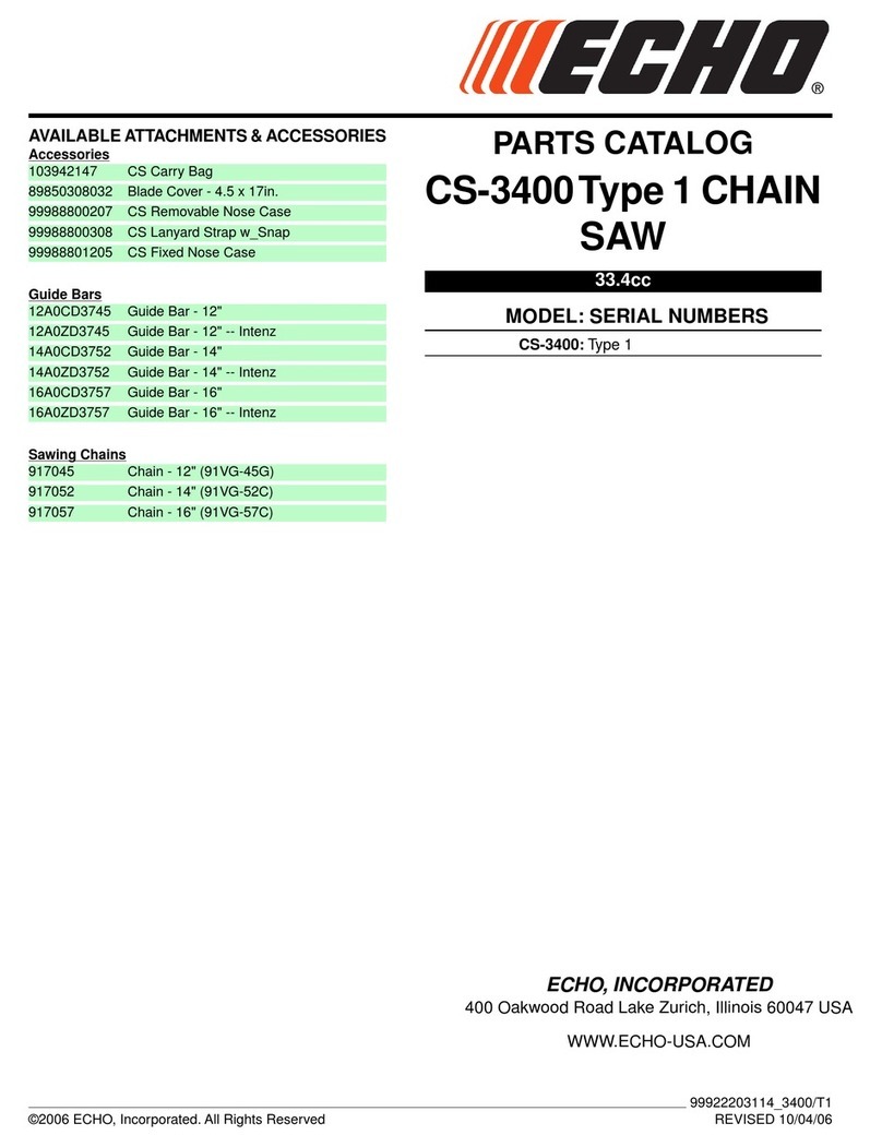 Echo CS-3400 Instruction Manual Echo CS-3400 Instruction Manual