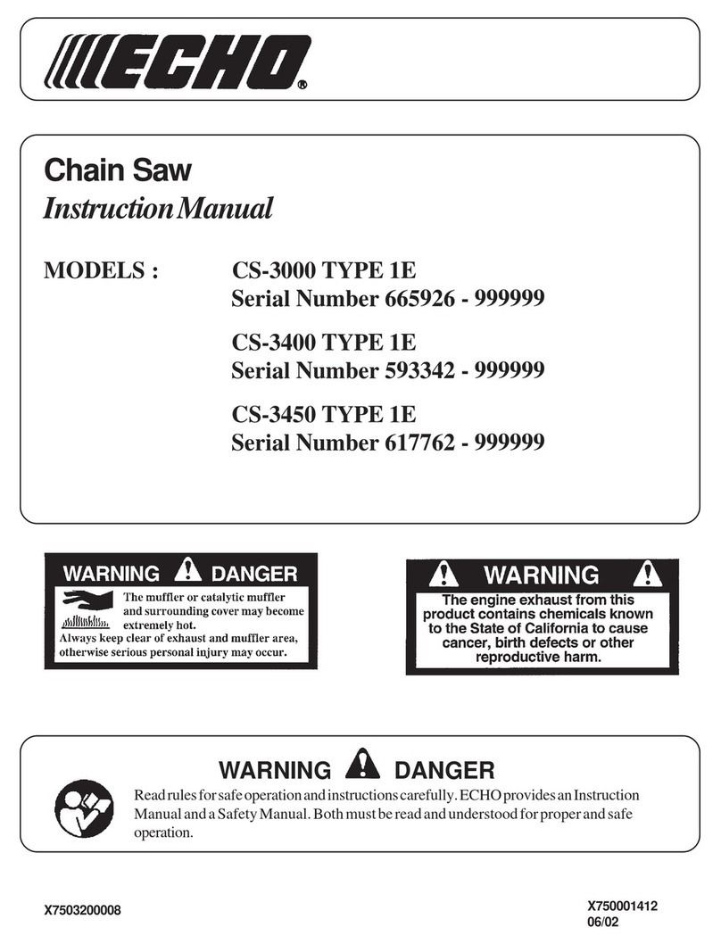 Echo CS-3000 TYPE 1E User manual Echo CS-3000 TYPE 1E User manual