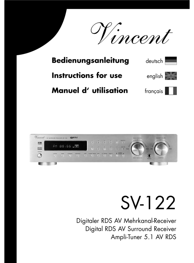 VINCENT SV-122 User manual