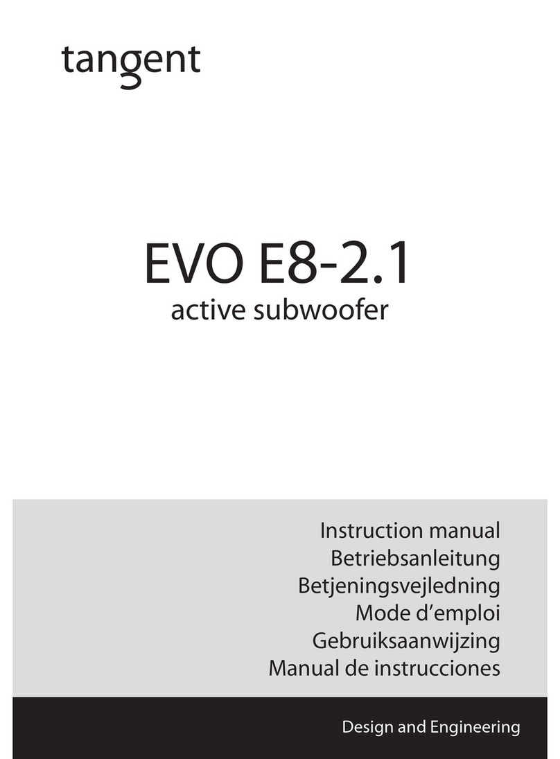 Tangent EVO E8 2.1 instruction manual