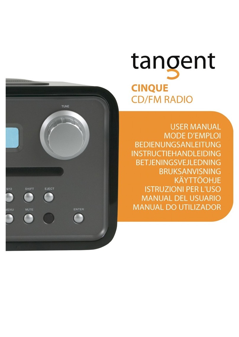 Tangent CINQUE CD-FM User manual