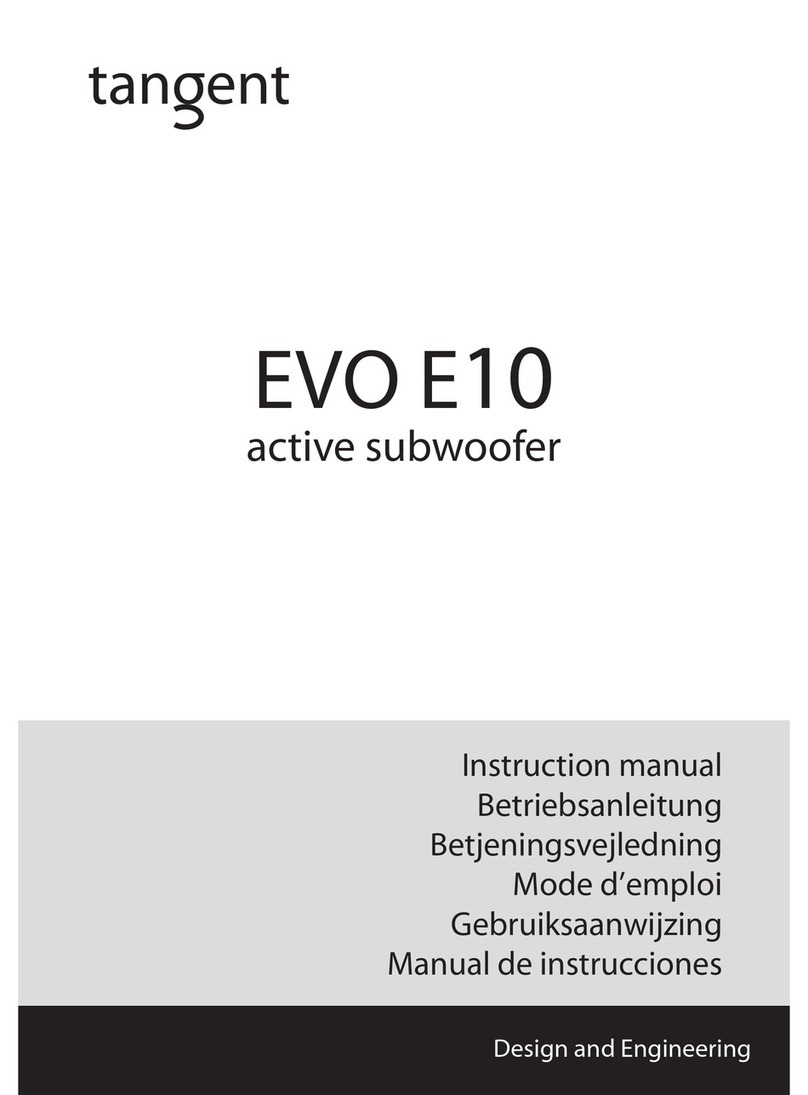 Tangent EVO E10 instruction manual