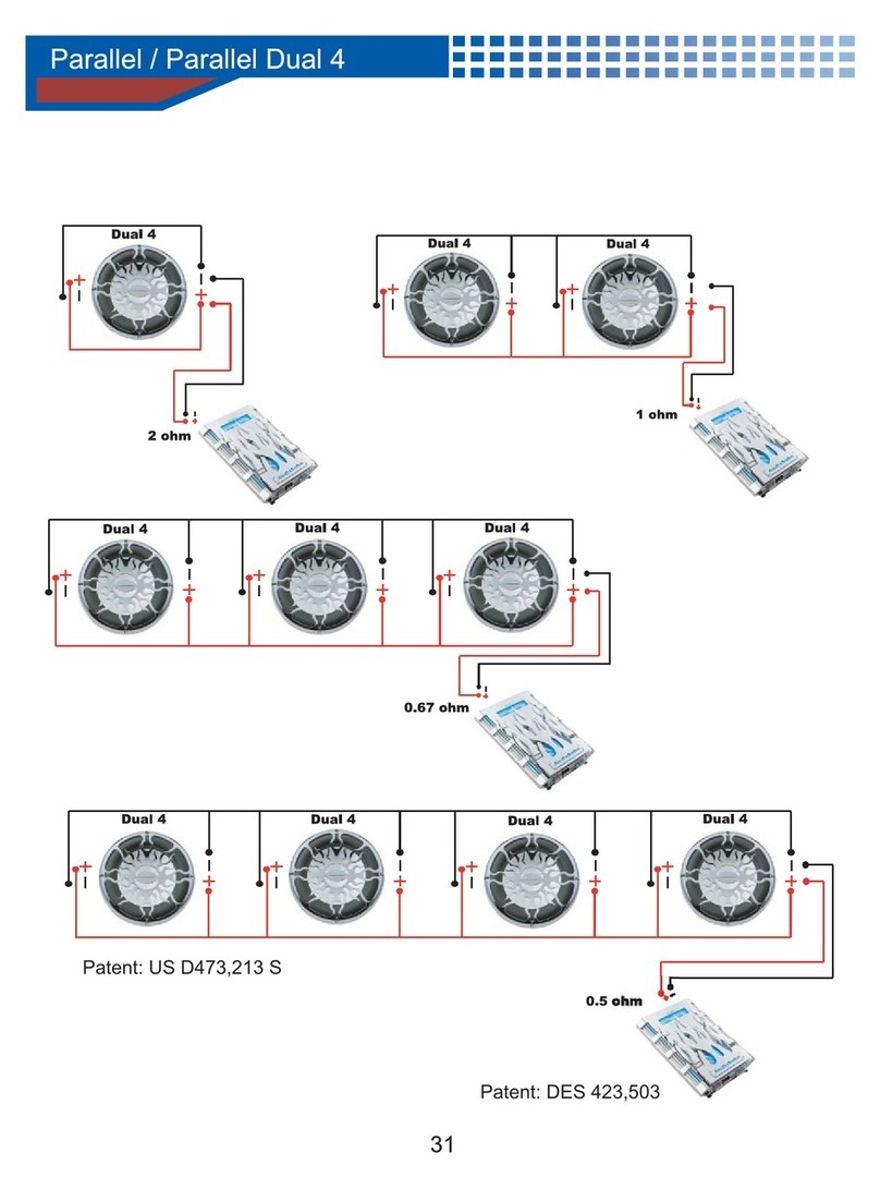 AudioBahn DUAL 4 OHM PARALLEL-PARALLEL - SCHEMA User manual
