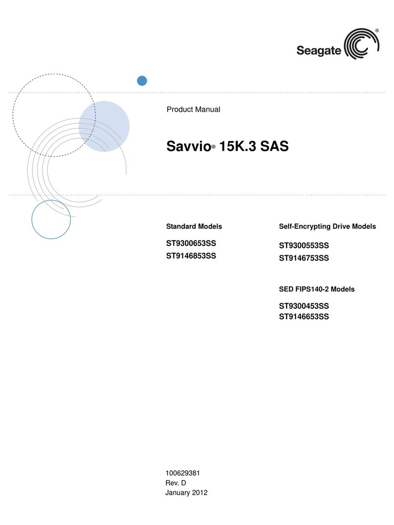 Seagate Savvio 15K User manual