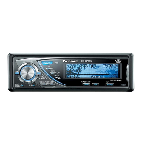 Panasonic CQC700U - AUTO RADIO/CD DECK User manual