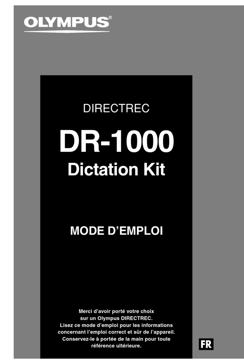 Olympus DR 1000 - Directrec Dictation Kit Assembly instructions Olympus DR 1000 - Directrec Dictation Kit Assembly instructions